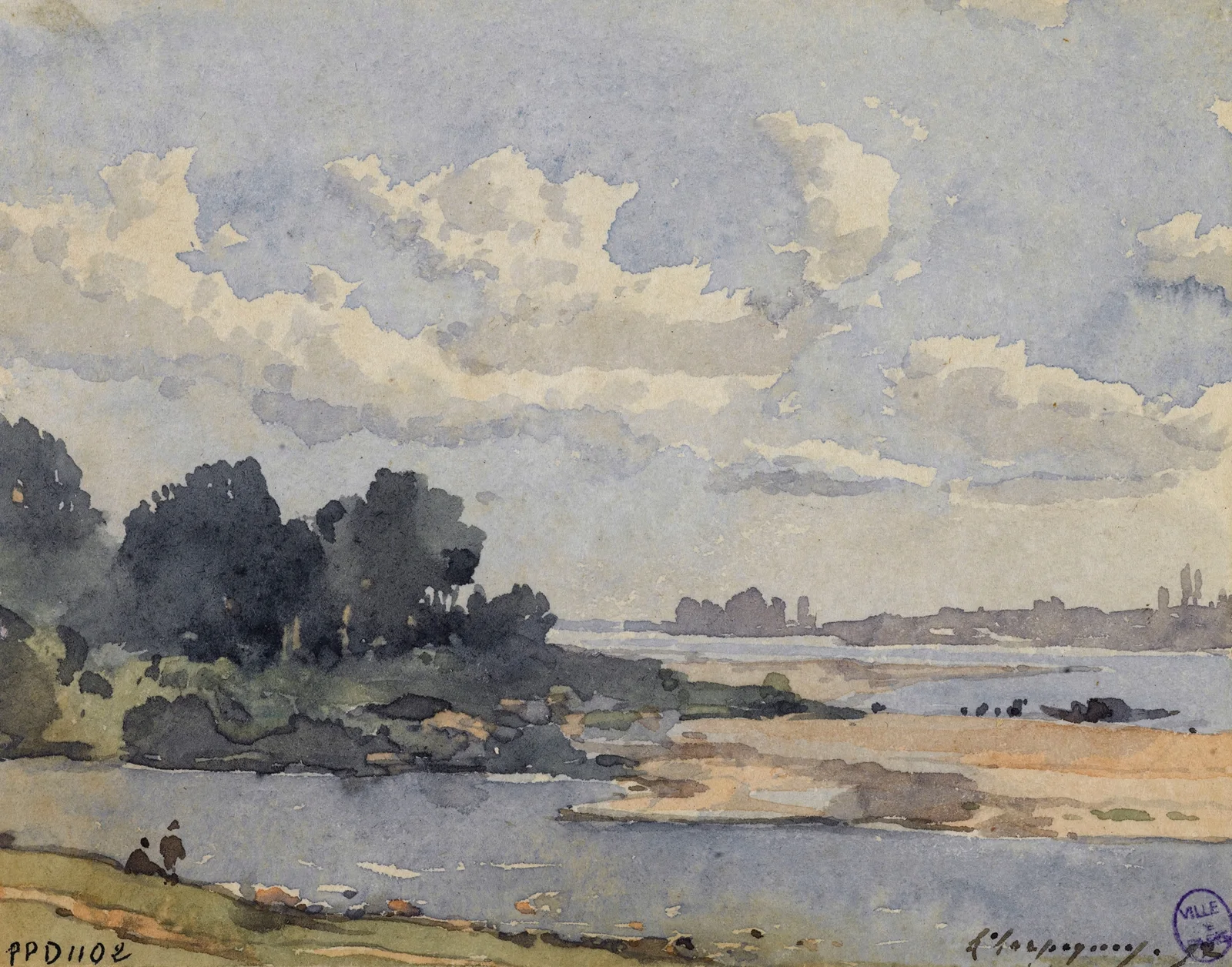 Bords de rivière av Henri-Joseph Harpignies