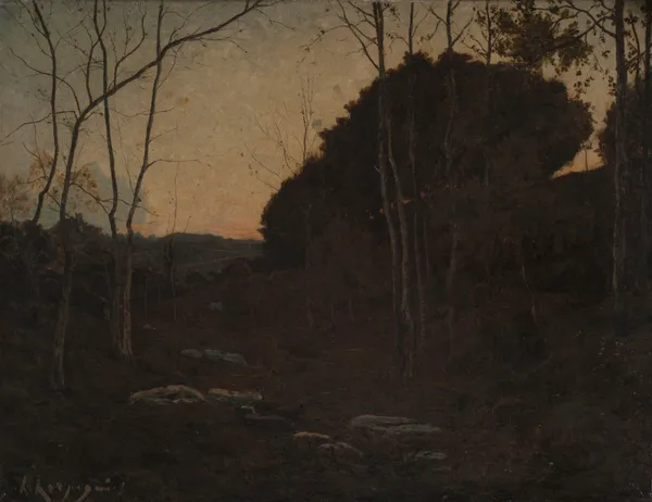 Clairière en forêt, Fontainebleau av Henri-Joseph Harpignies