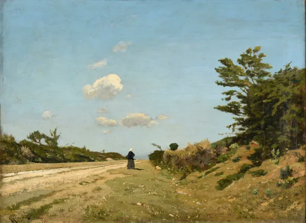De Saint-Privé à Bléneau. Souvenir de l’Yonne av Henri-Joseph Harpignies