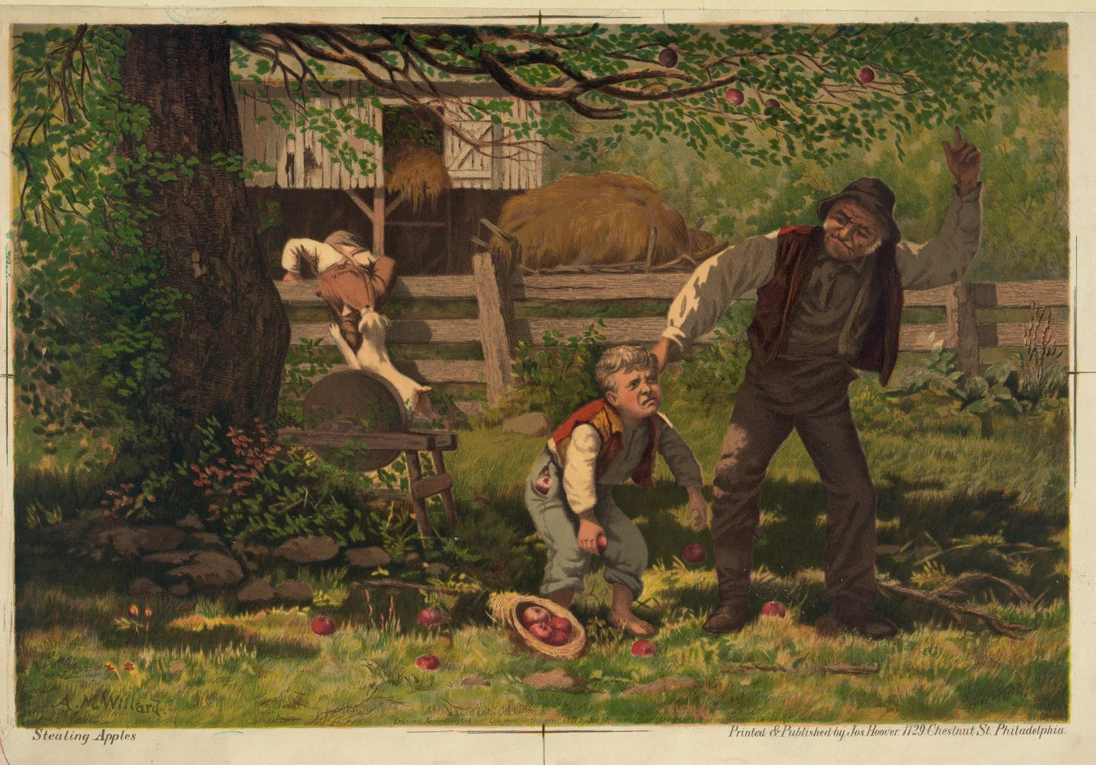 Stealing apples av Joseph Hoover