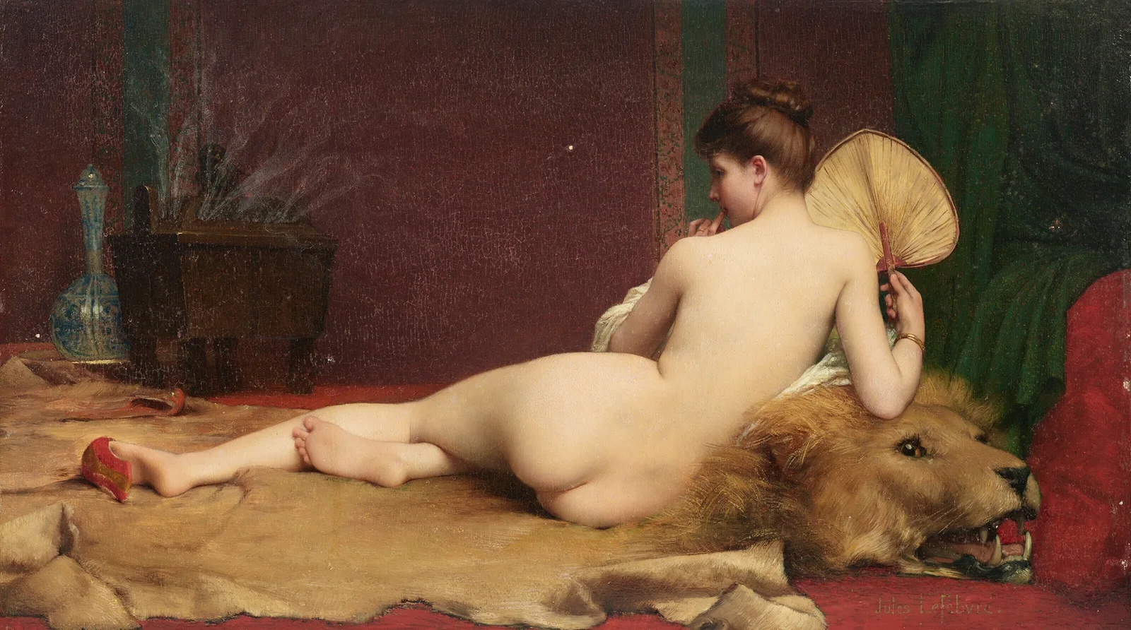 Odalisque av Jules Joseph Lefebvre
