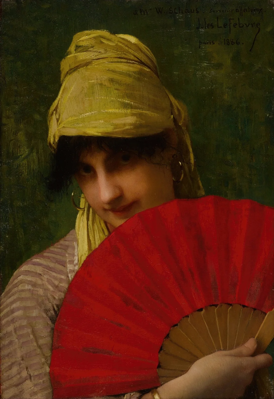 The Red Fan av Jules Joseph Lefebvre