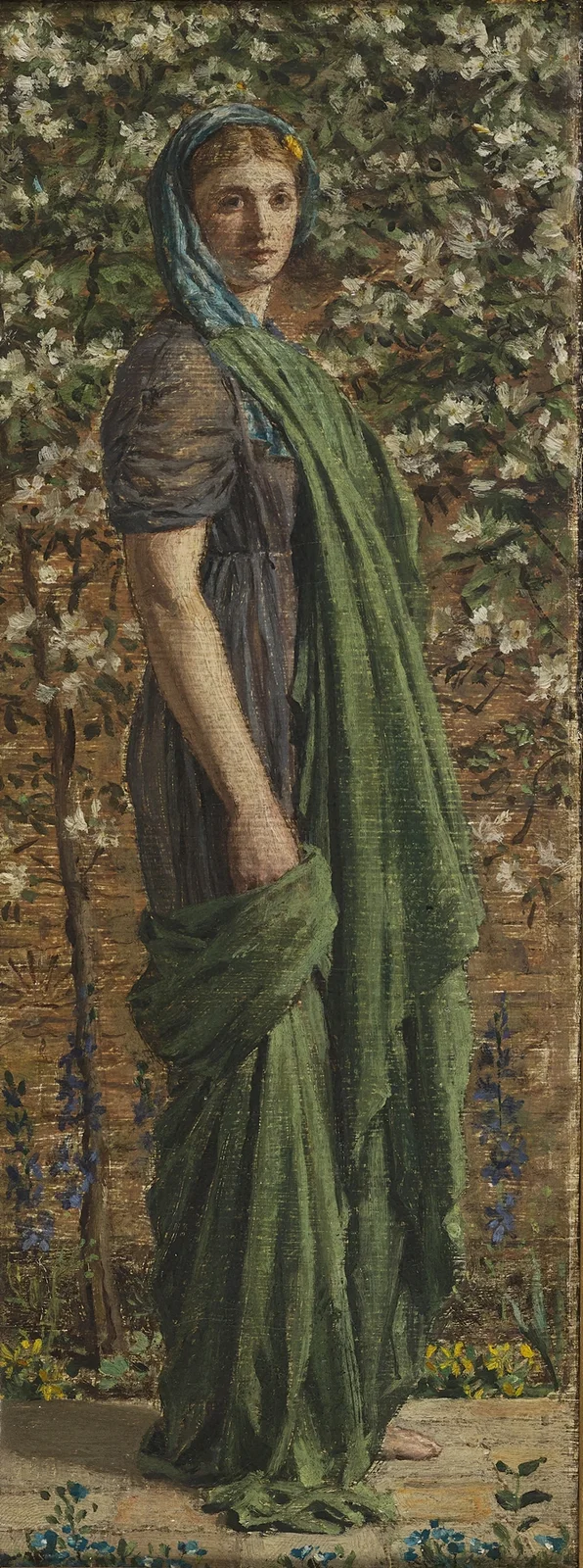 A Flower Walk av Albert Joseph Moore