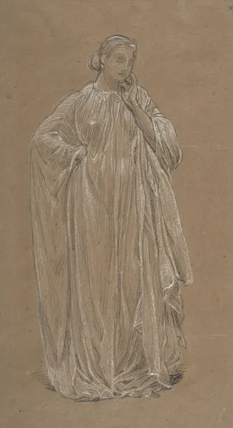 Draped Model av Albert Joseph Moore
