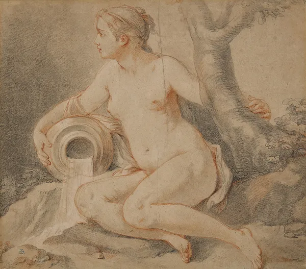 Étude de nymphe av Charles-Joseph Natoire