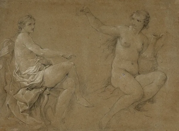 Study of the nymphs av Charles-Joseph Natoire