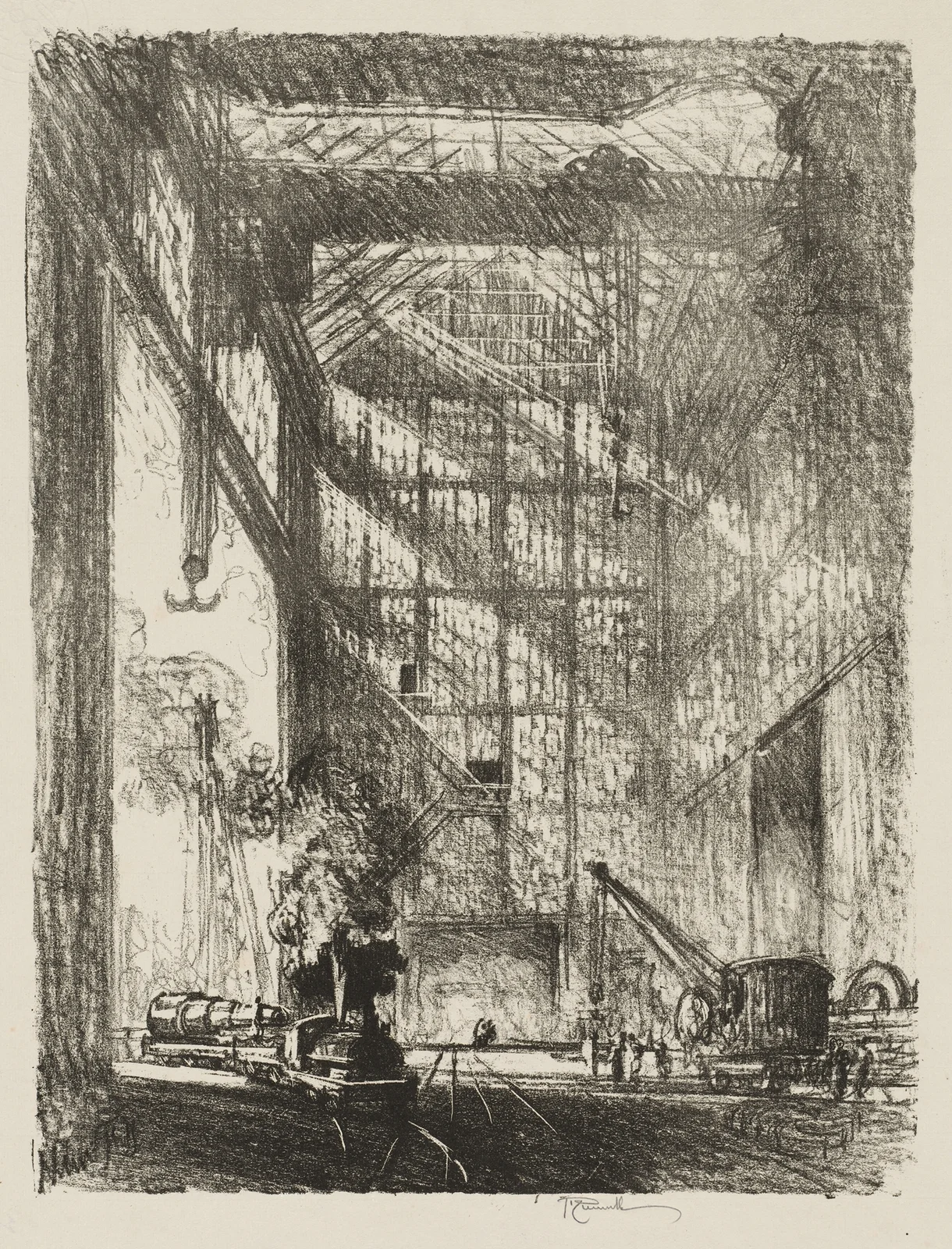 Bringing in the Gun av Joseph Pennell