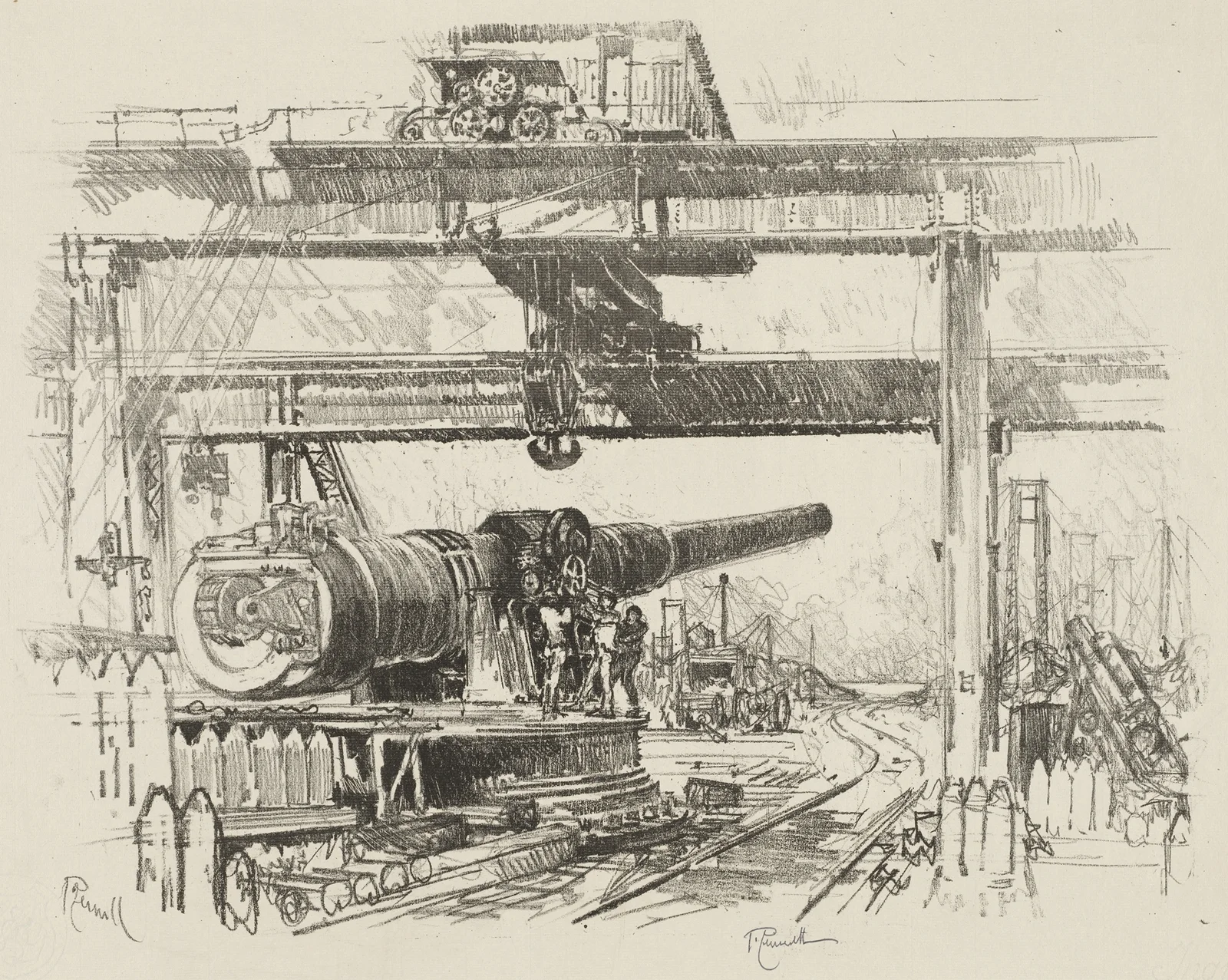 Gun-Testing av Joseph Pennell