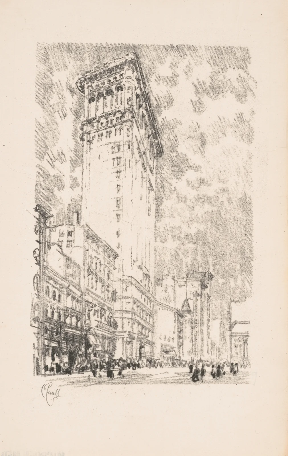 The Flat Iron av Joseph Pennell