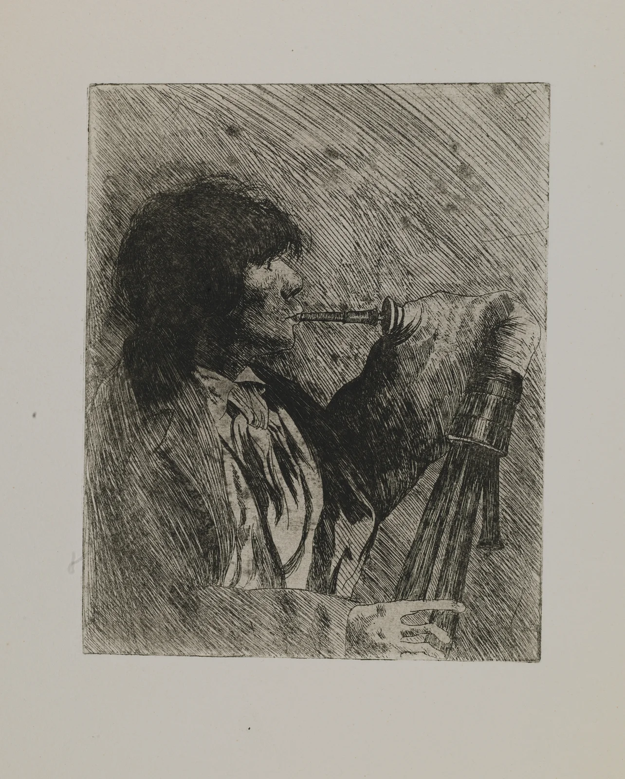 Untitled–Man with Bagpipe av Joseph Stella
