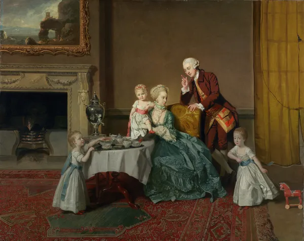 John, Fourteenth Lord Willoughby de Broke, and His Family av Johan Joseph Zoffany