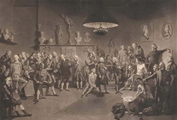 Life School at the Royal Academy av Johan Joseph Zoffany
