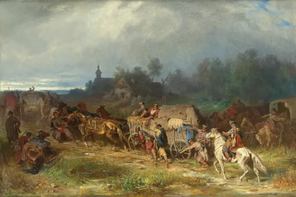 Returning Home, ‘Patient Transport (Polish Camp)’ av Jozef Brandt