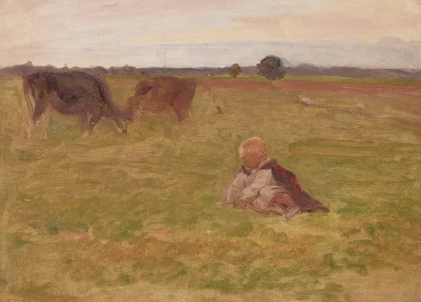 Boy Cowherd, sketch av Jozef Chelmonski
