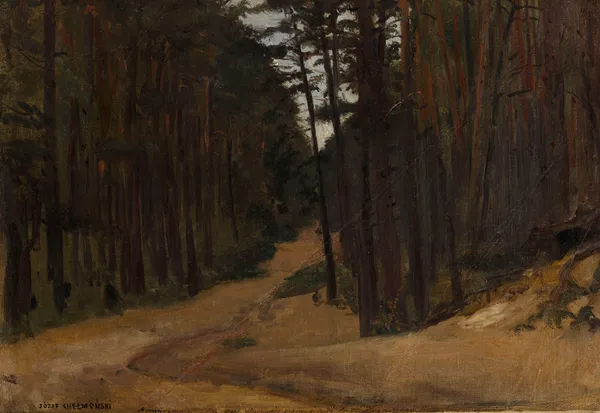 Road in the Forest, sketch av Jozef Chelmonski