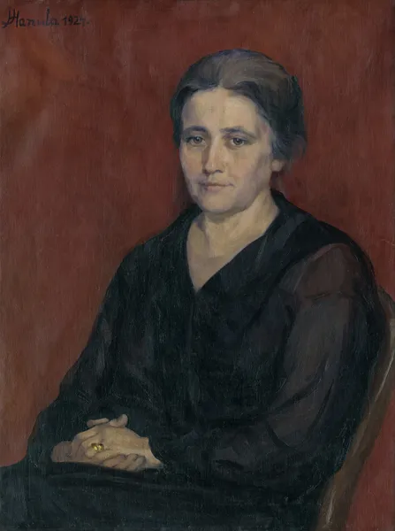 The artist’s wife av Jozef Hanula