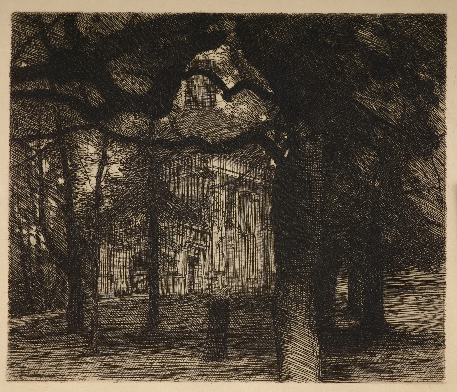 Chapel in the park av Józef Pankiewicz