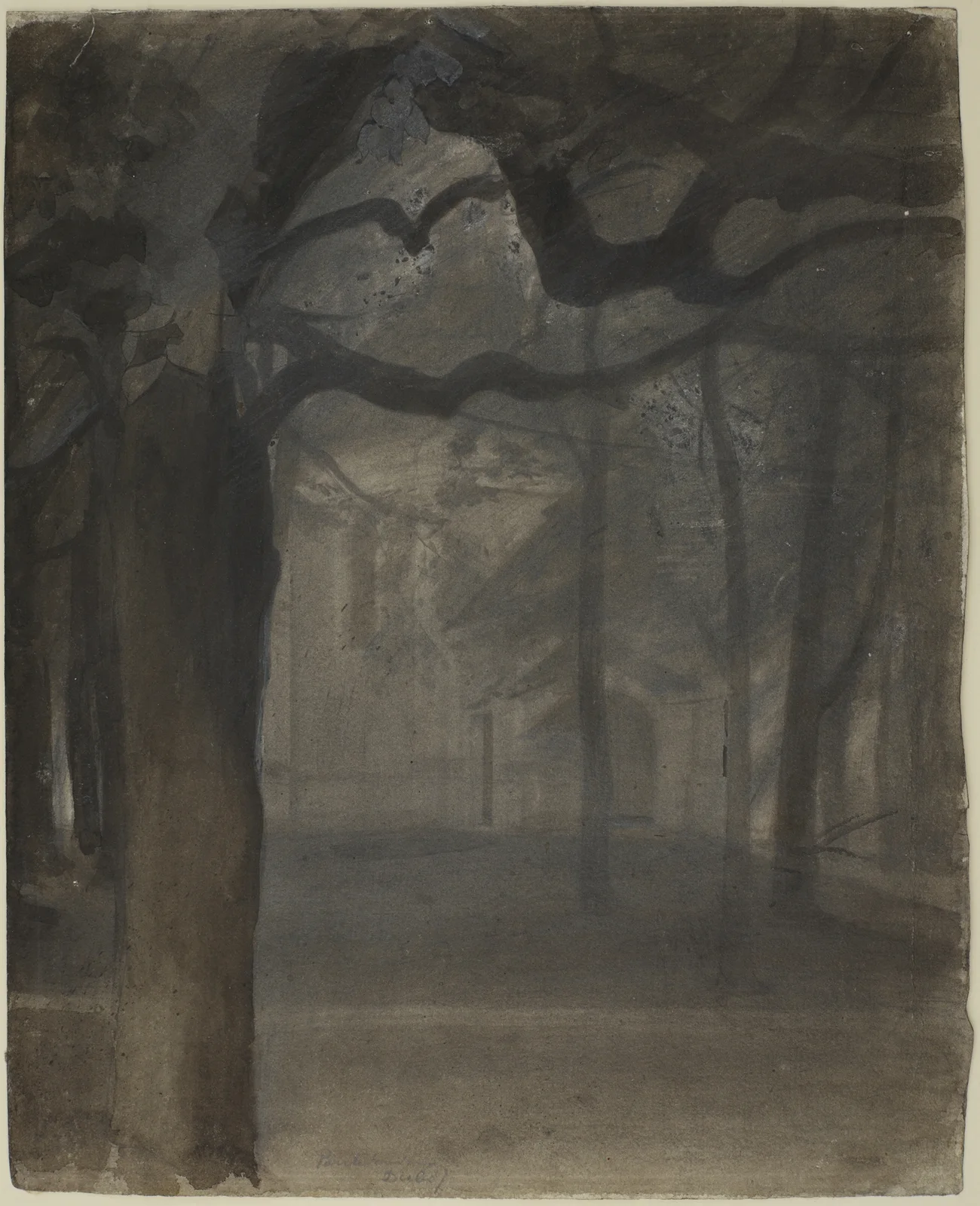 Shrine in a park (Duboj) av Józef Pankiewicz
