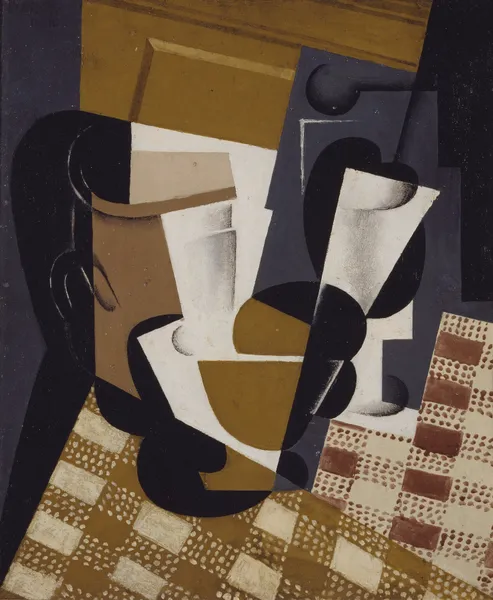 Wine Jug and Glass av Juan Gris