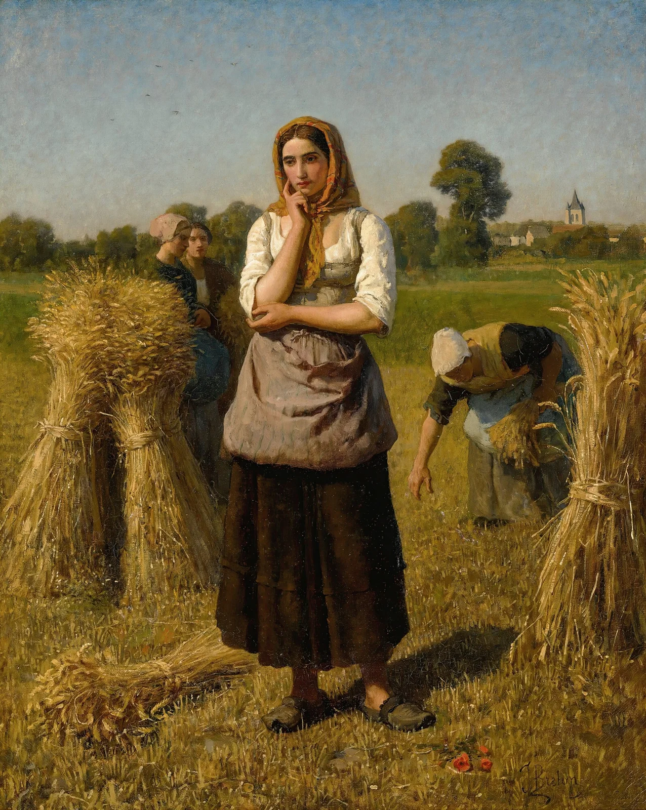 La Glaneuse av Jules Breton