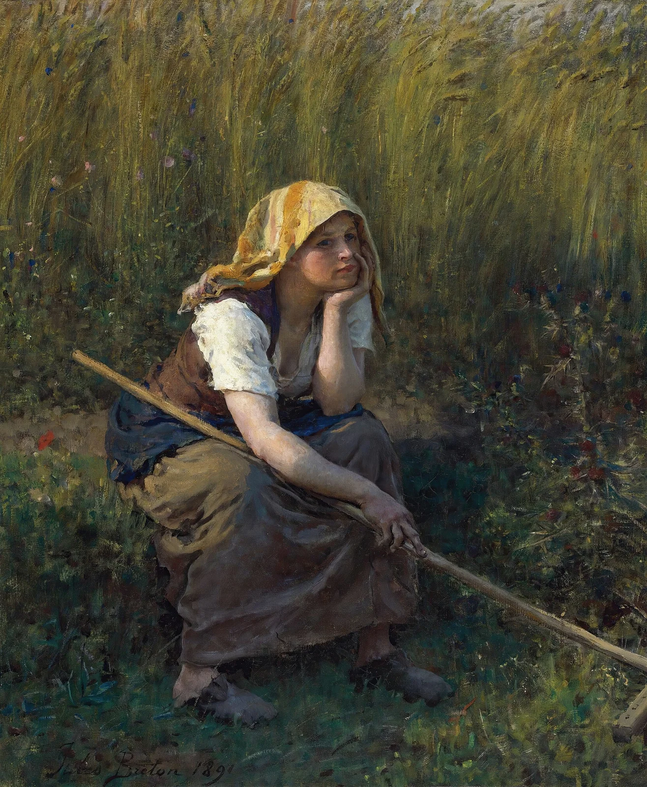 Summer av Jules Breton