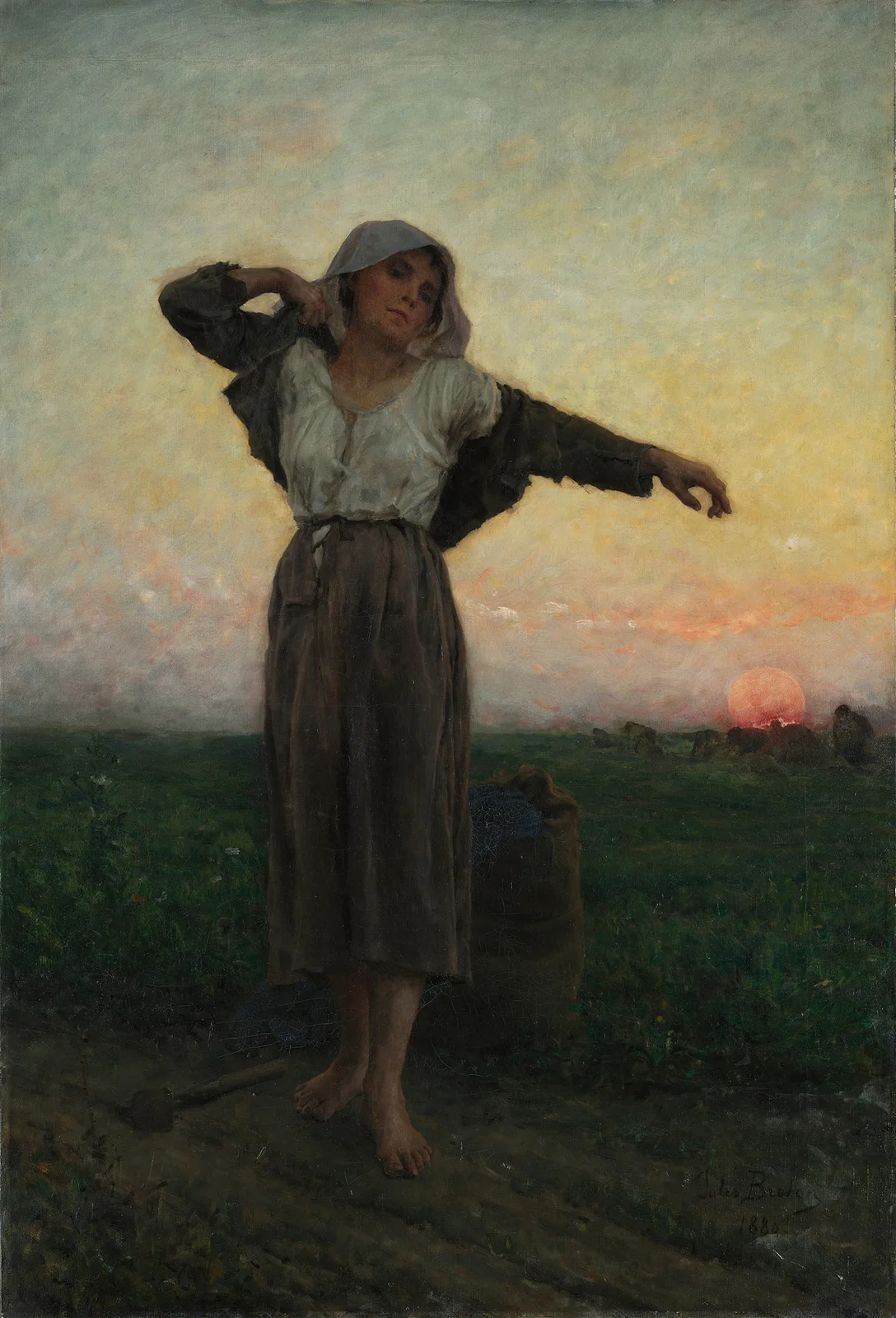 The Tired Gleaner av Jules Breton