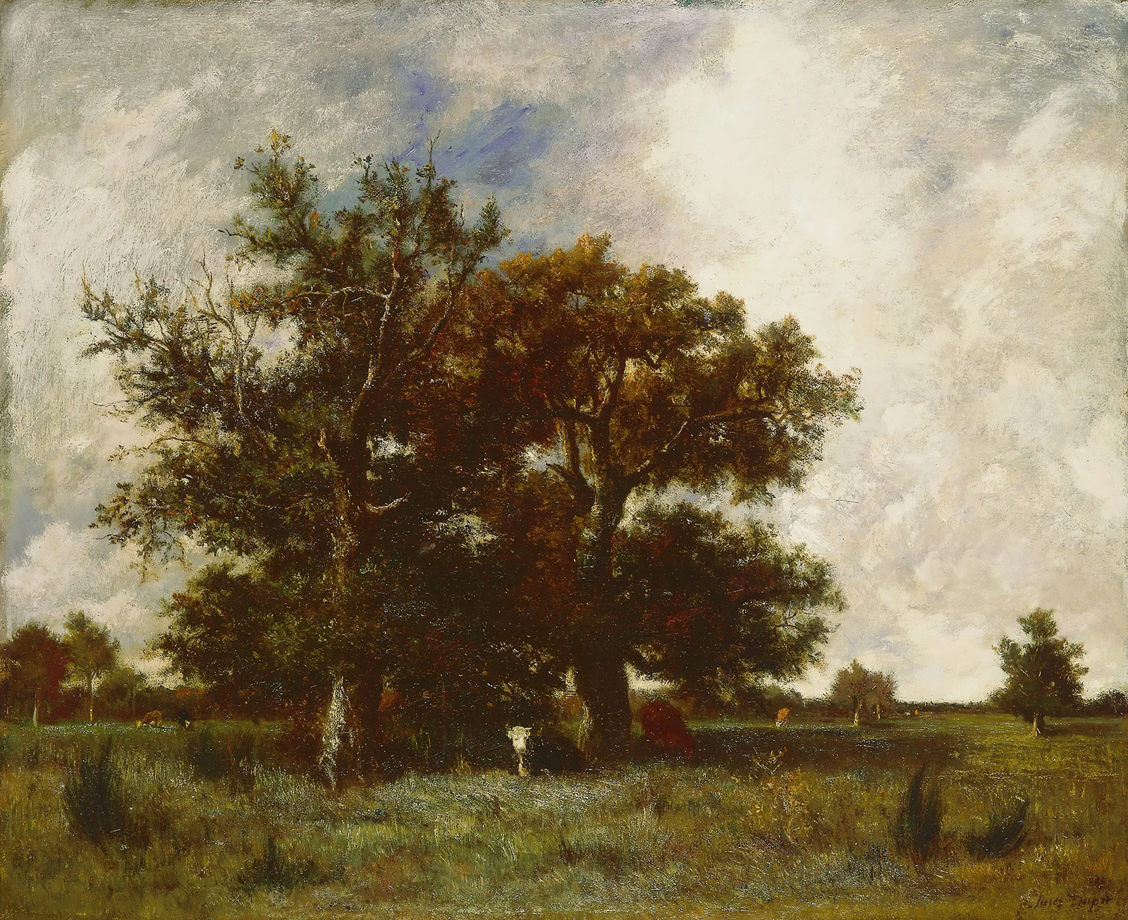 Fontainebleau Oaks av Jules Dupré