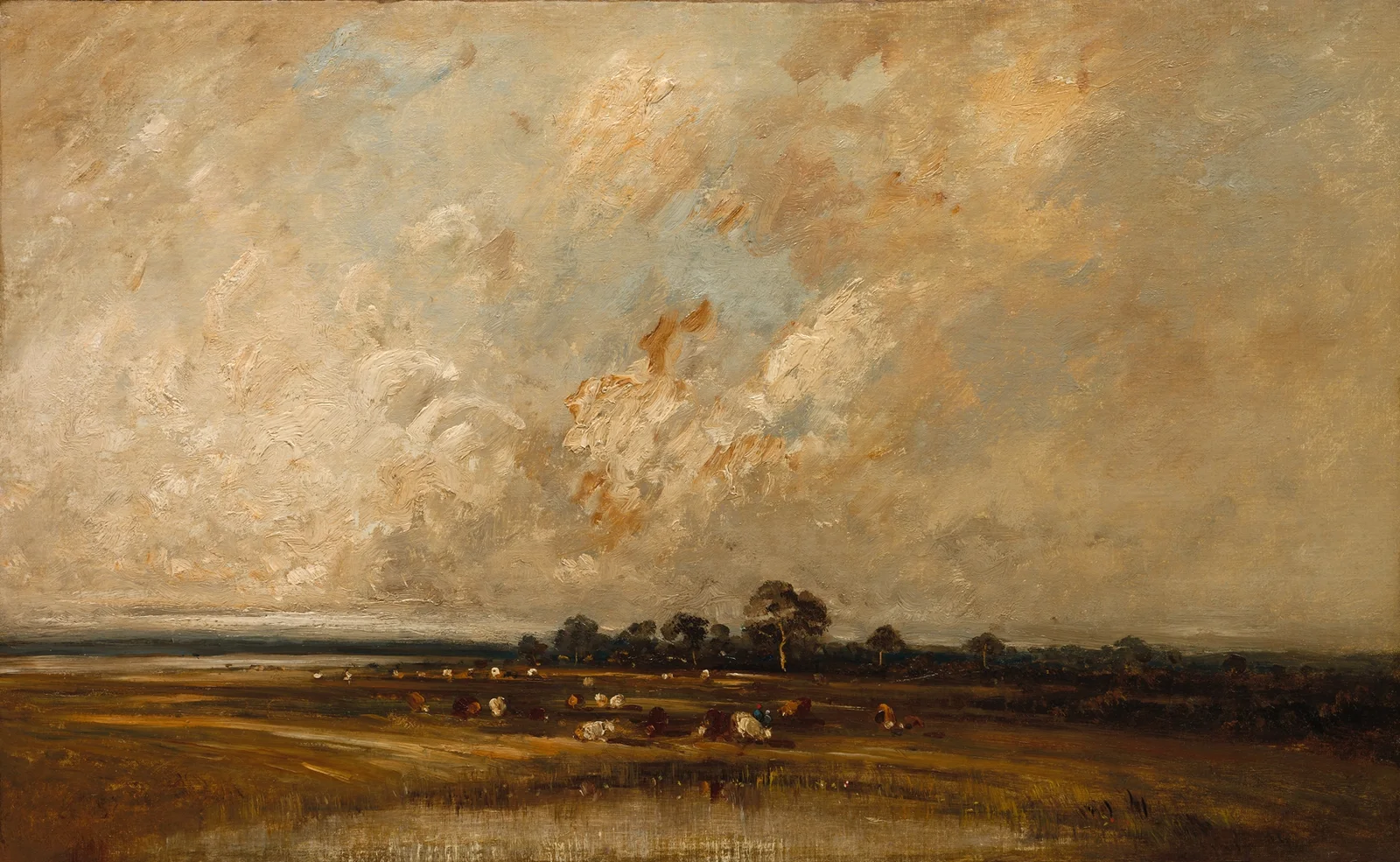 Marshland av Jules Dupré