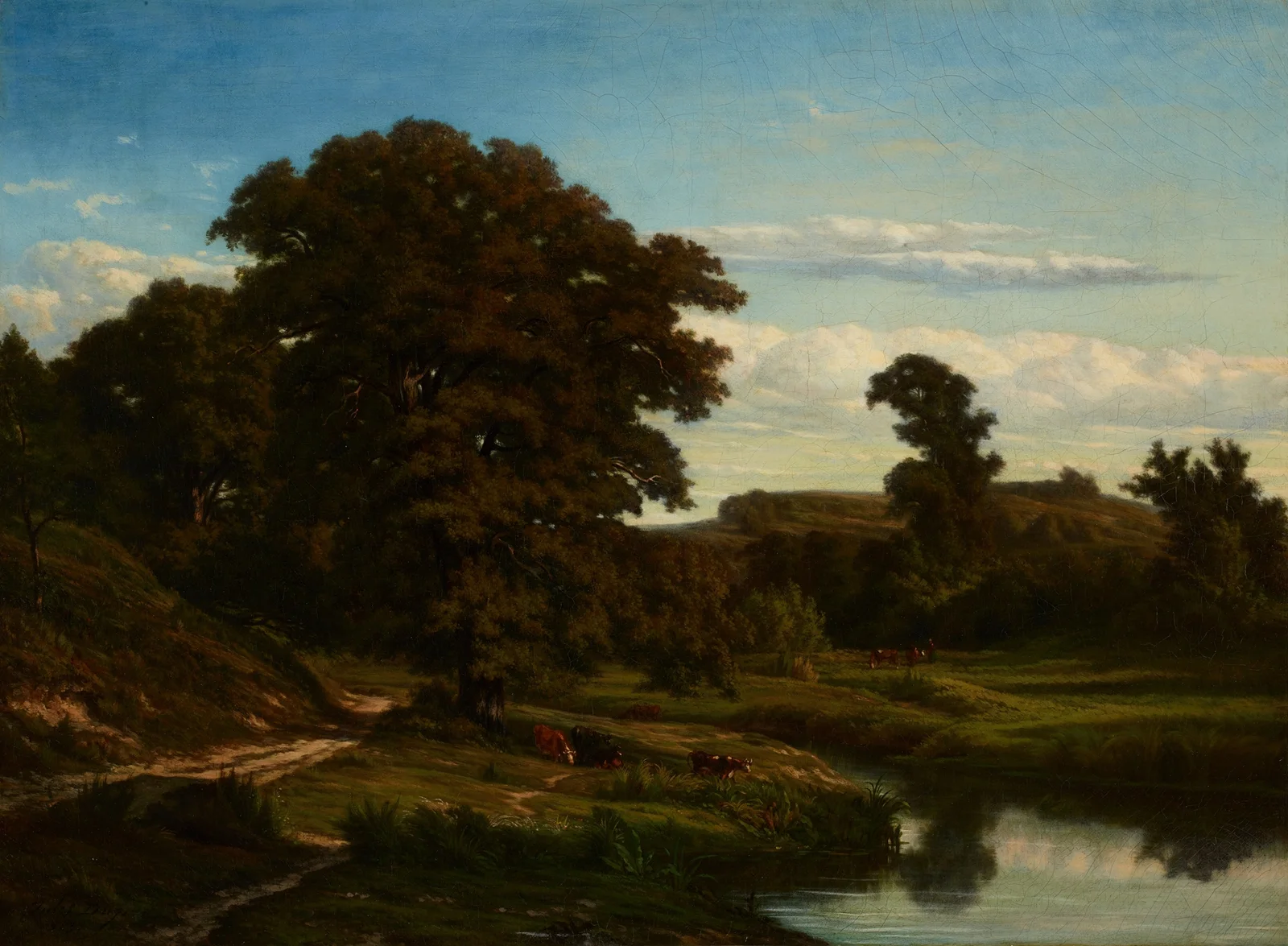 The Pond av Jules Dupré