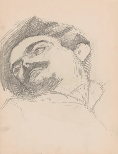 Head of a Man av Jules Schmalzigaug