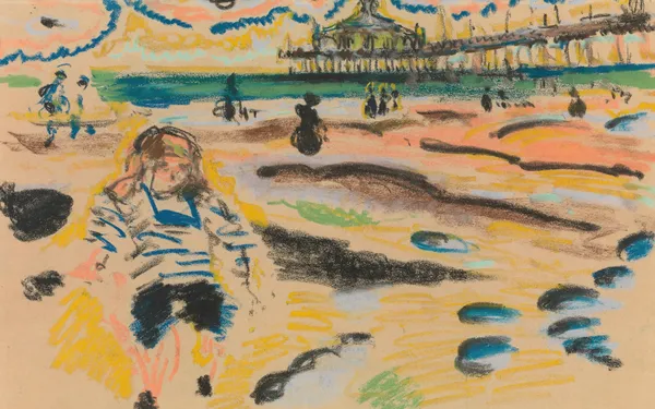 Pier in Scheveningen av Jules Schmalzigaug