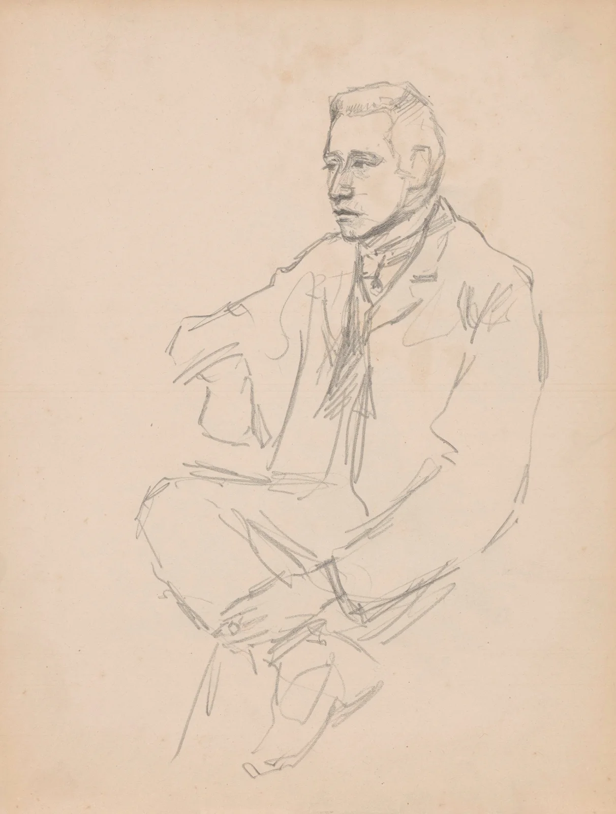 Seated Man av Jules Schmalzigaug