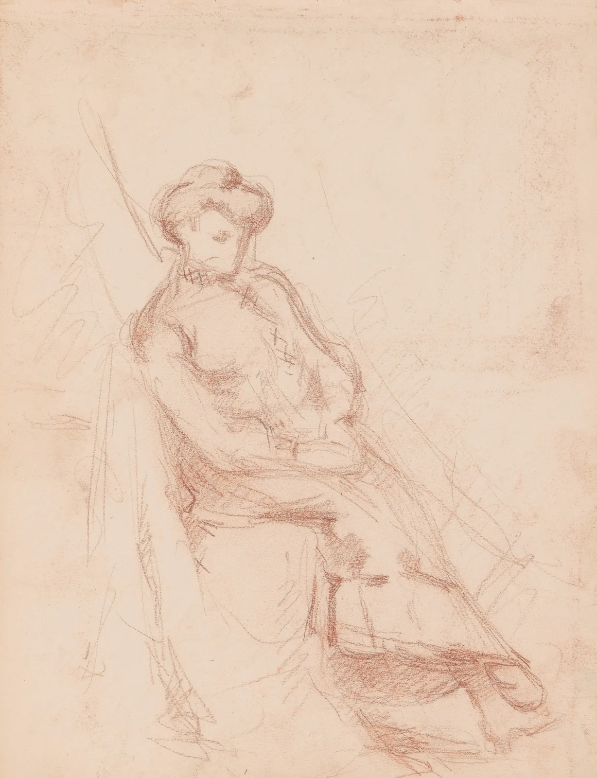 Seated Woman av Jules Schmalzigaug