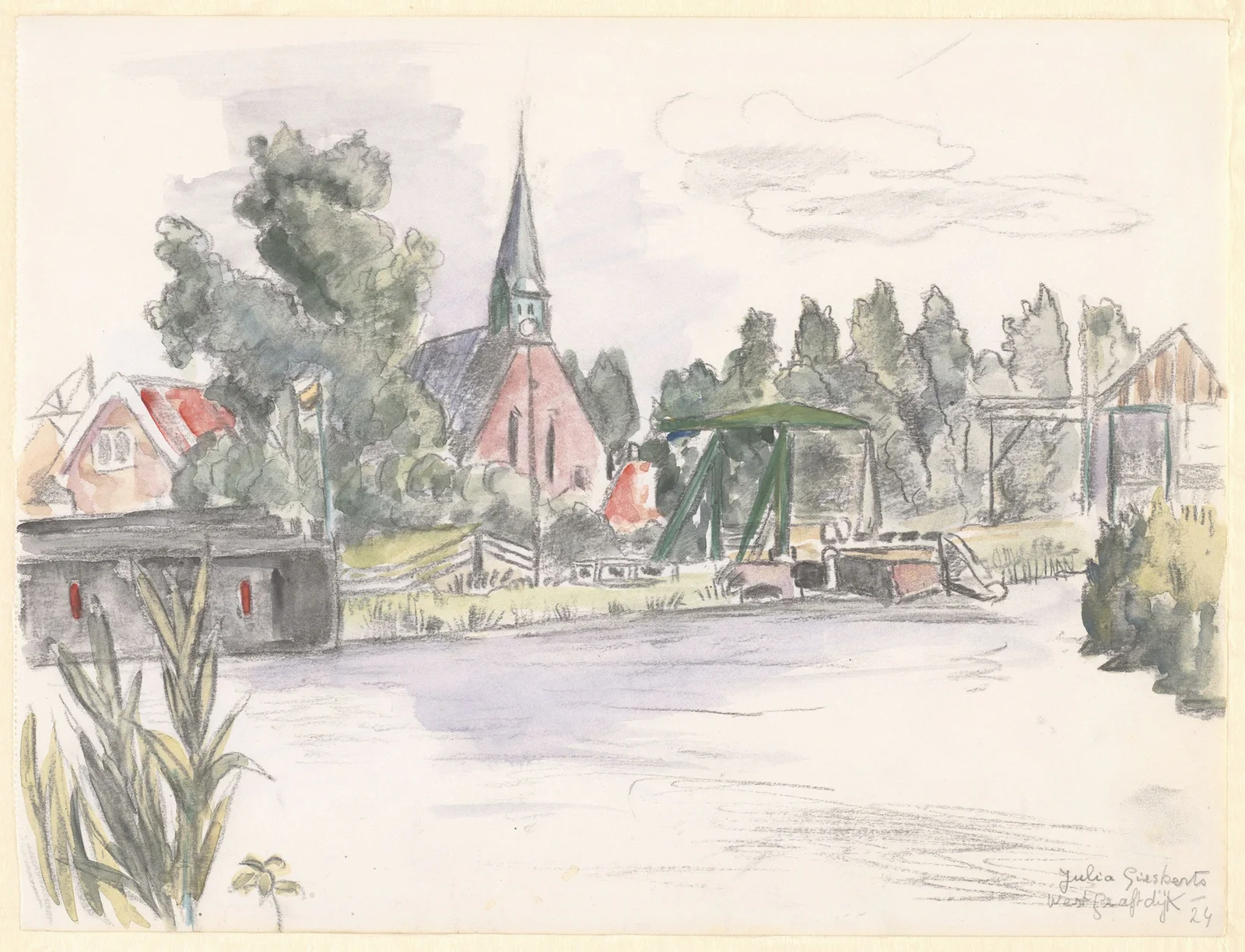 Landscape (20th century) av Julia Giesberts
