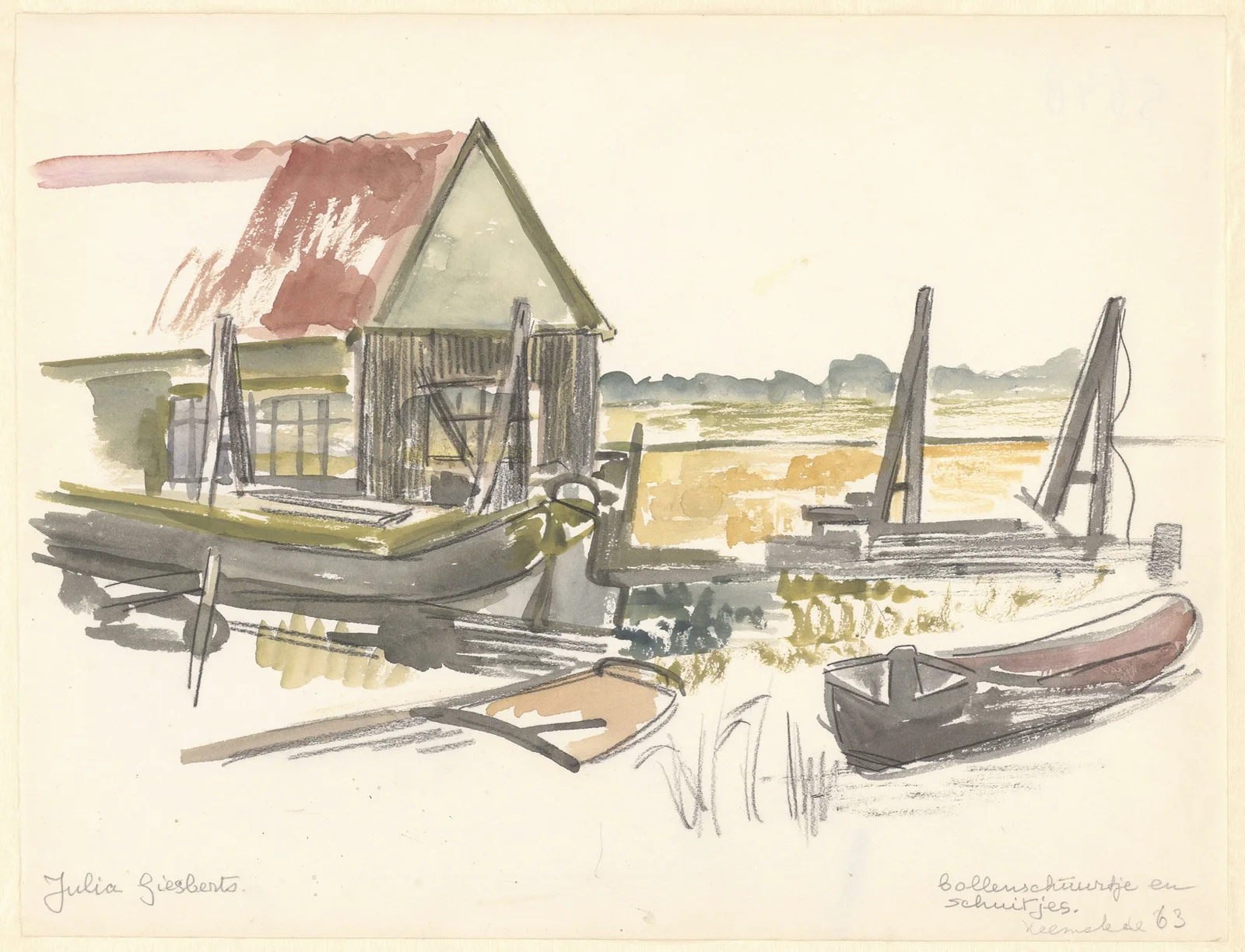 Landscape (20th century) av Julia Giesberts
