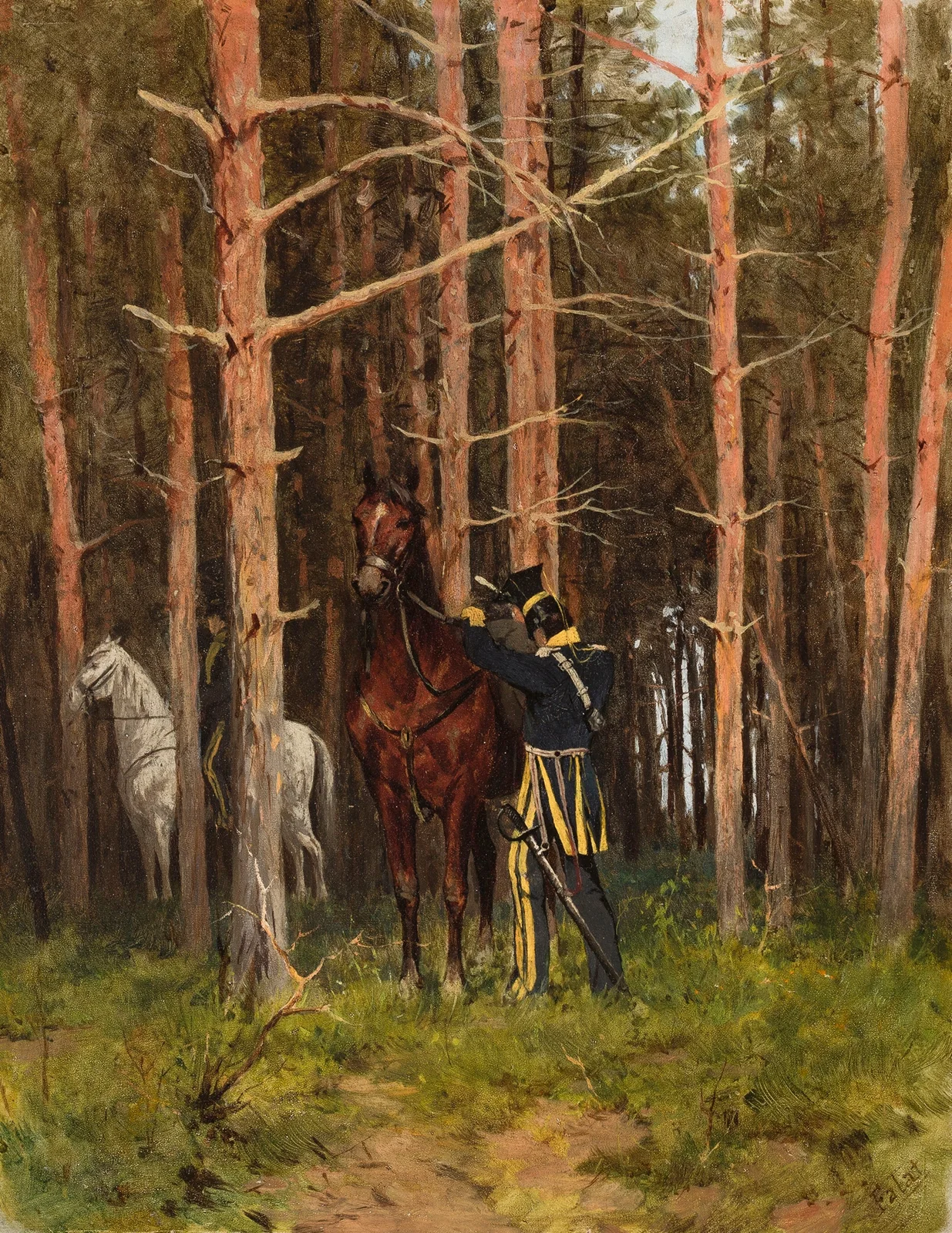 In the forest (Uhlans’ post) av Julian Falat
