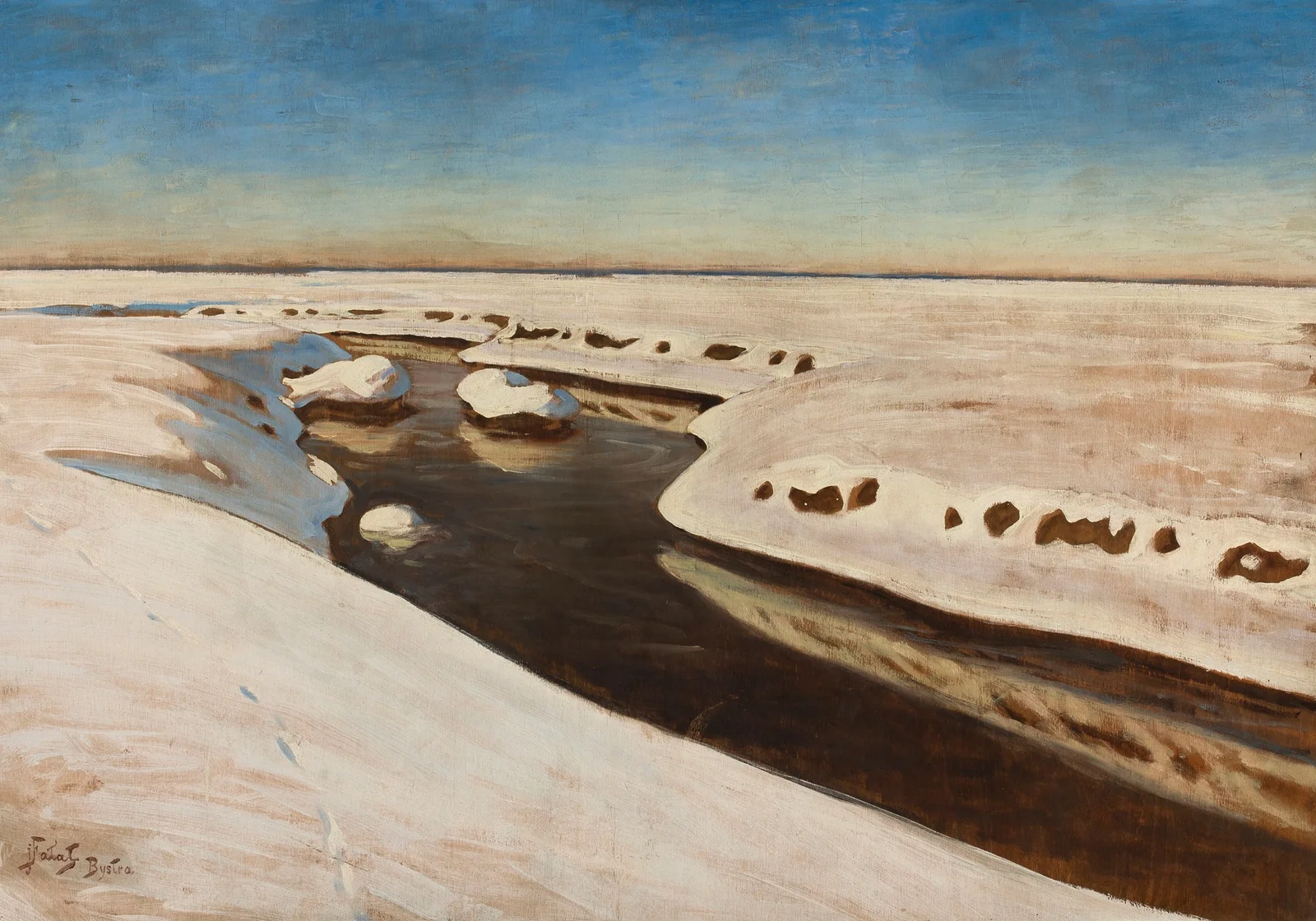 Landscape from Bystra av Julian Falat