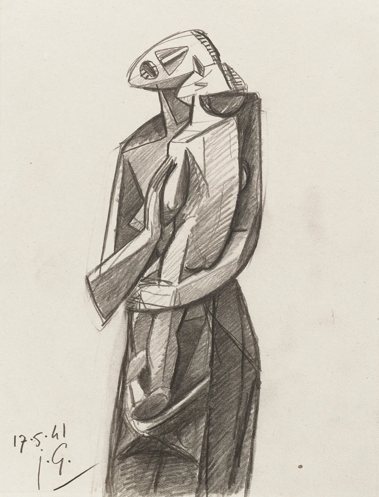 Mère et enfant av Julio González