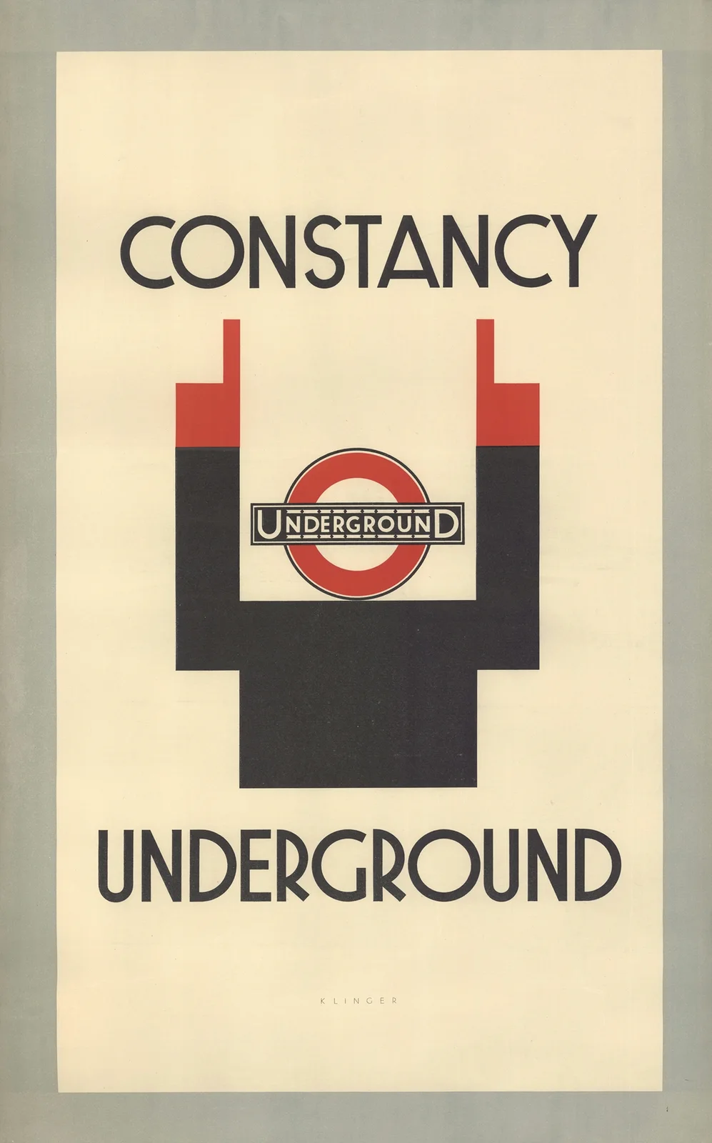 Constancy – London Underground av Julius Klinger
