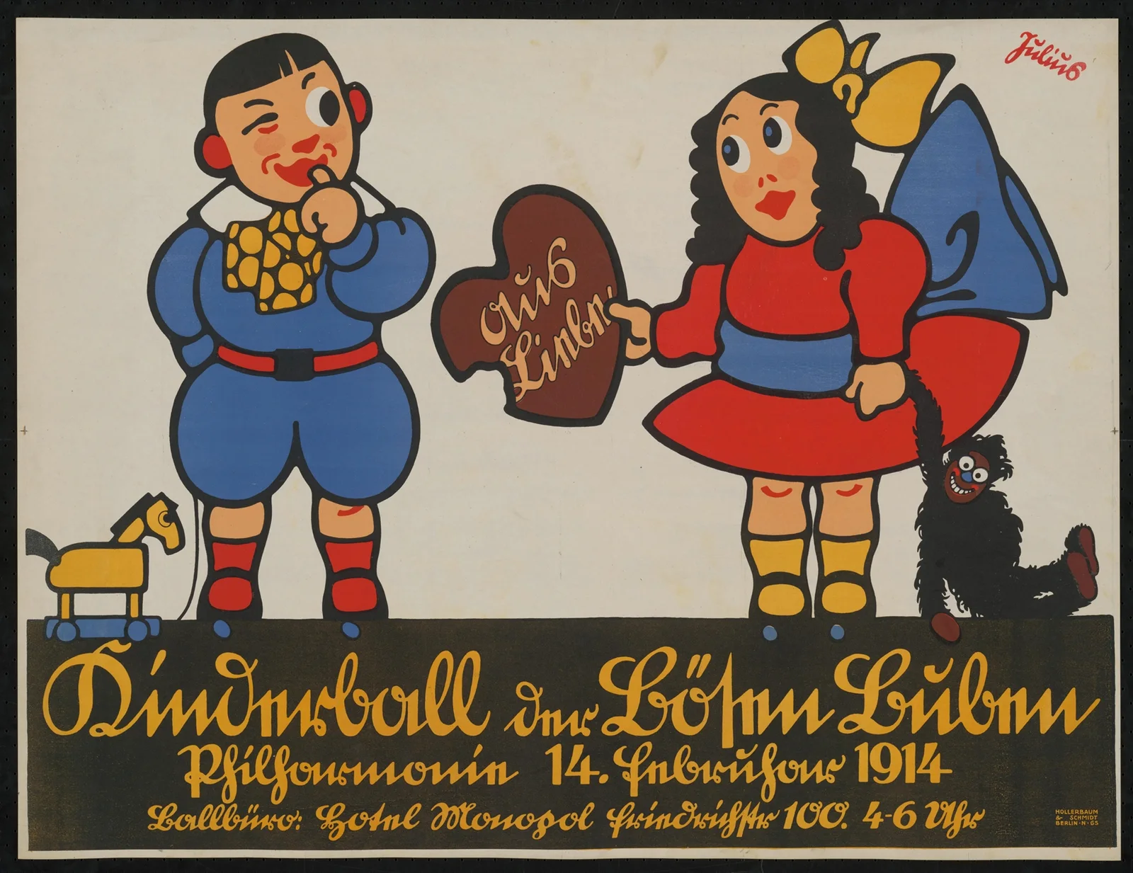 Kinderball der Bösen Buben, 1914 av Julius Klinger