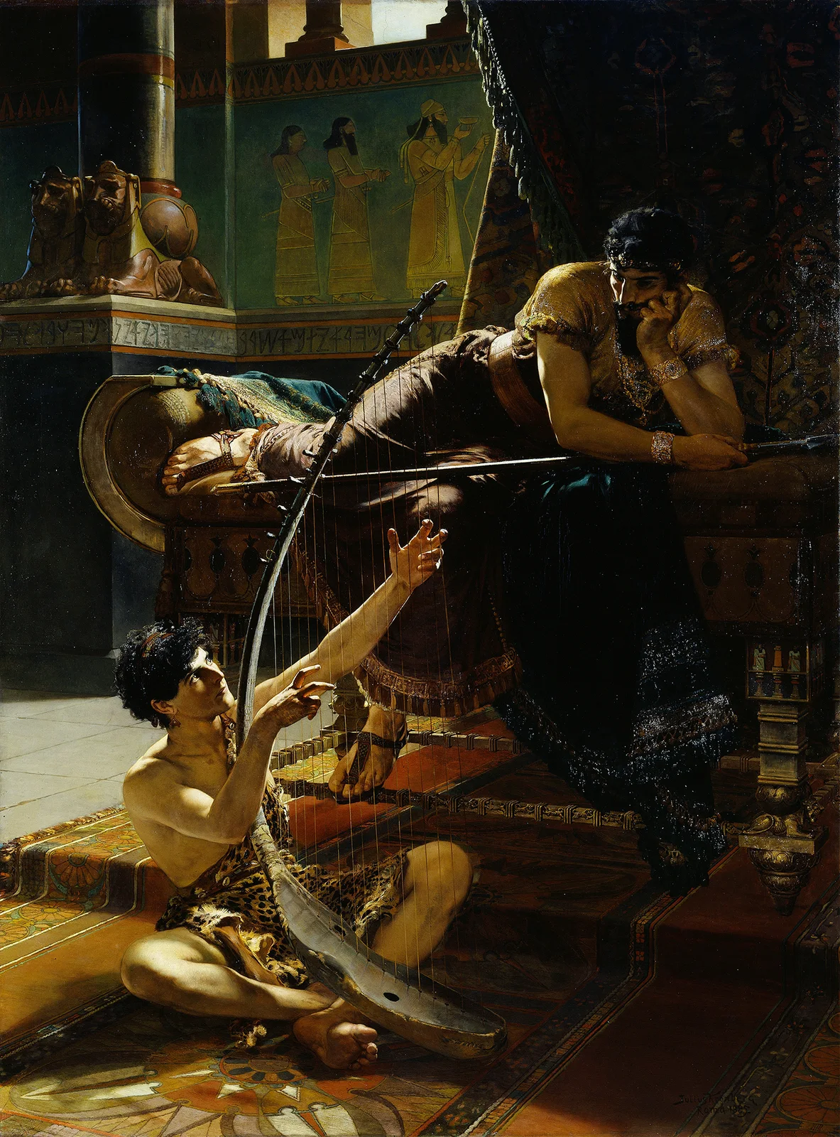 David och Saul av Julius Kronberg