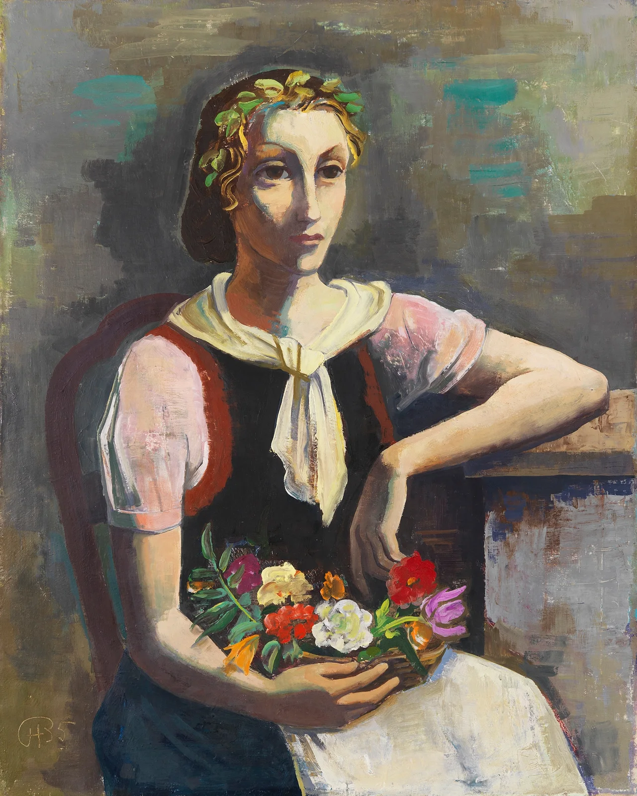 Blumenmädchen (Flower Girl) av Karl Hofer
