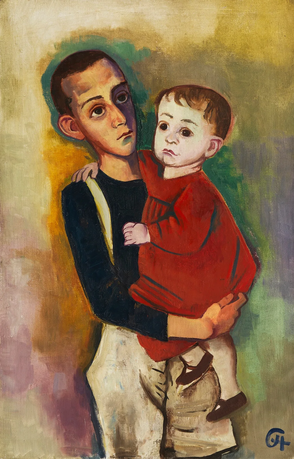 The Siblings av Karl Hofer