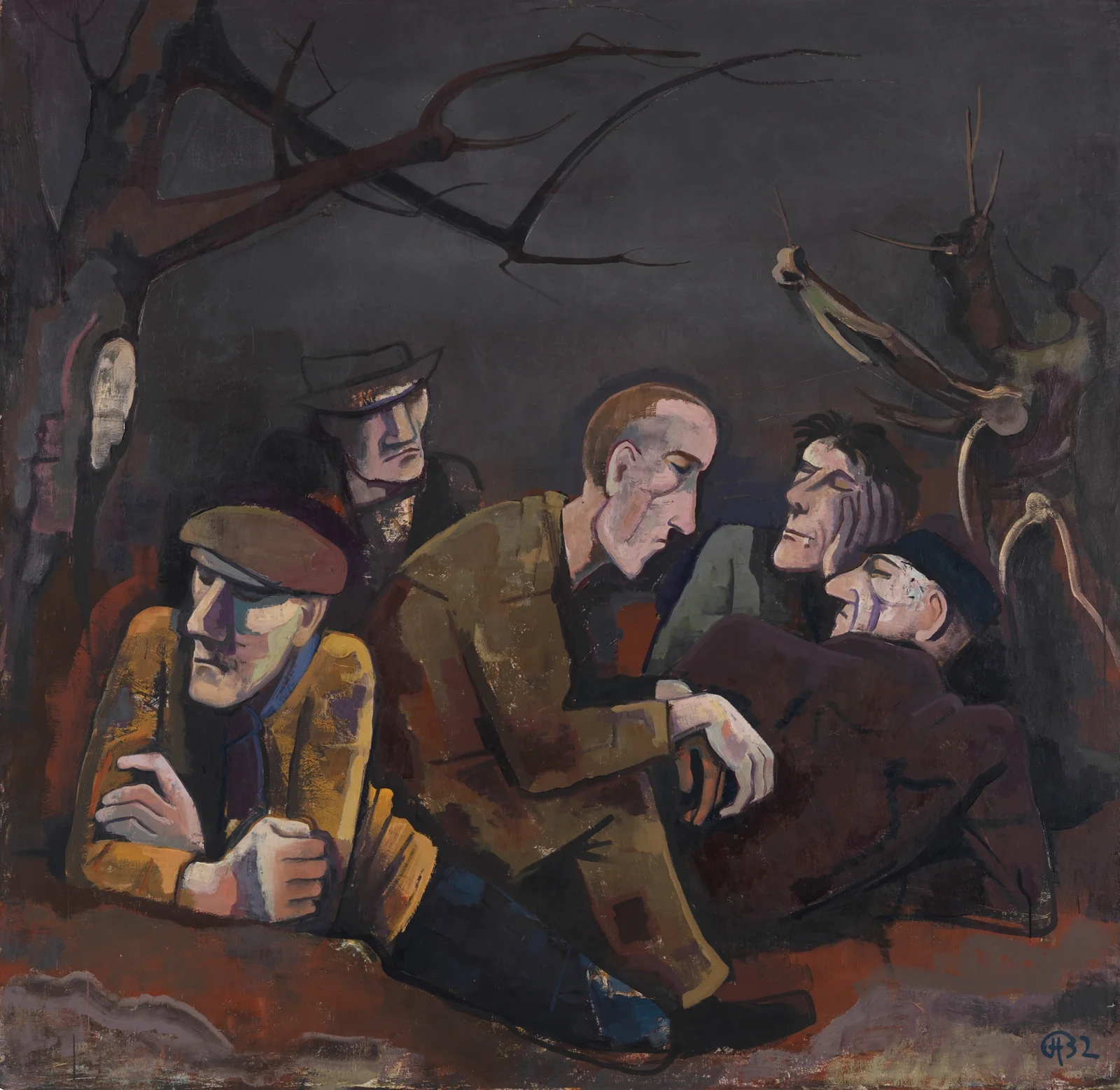 The unemployed av Karl Hofer