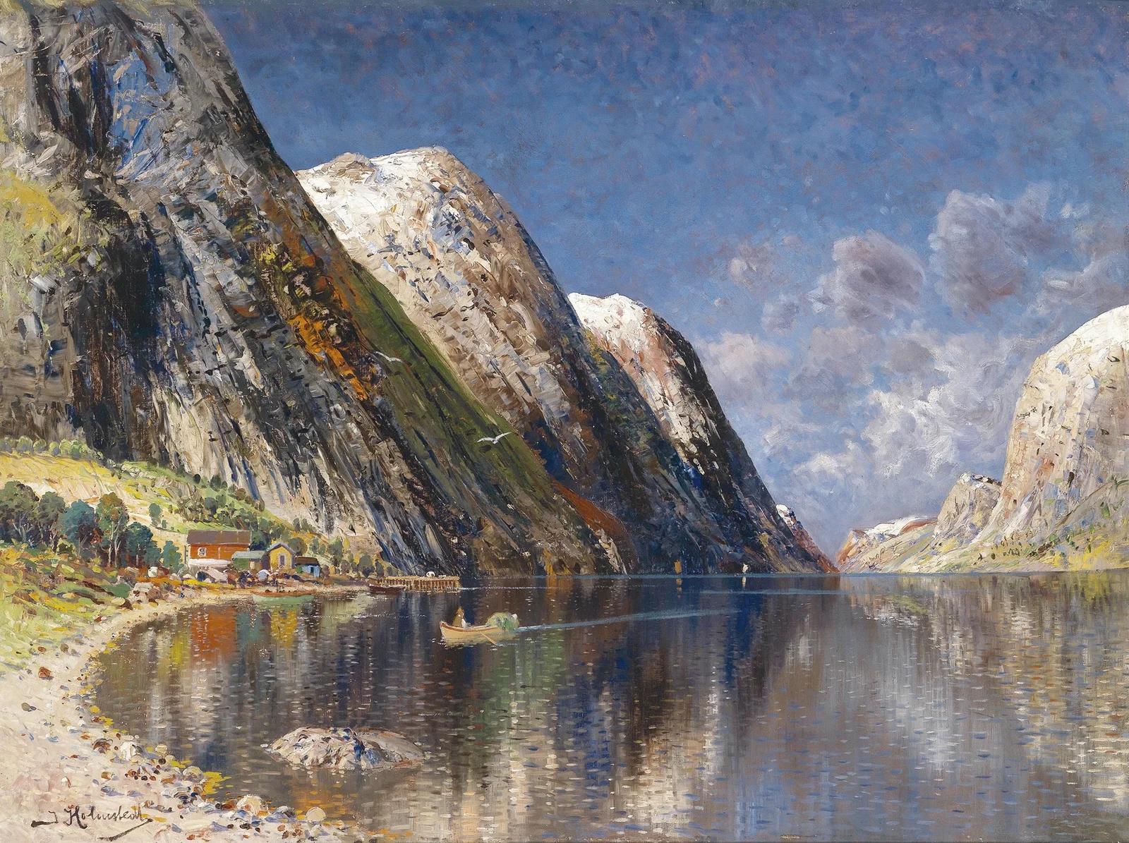 Drontheim Fjord av Karl Kaufmann