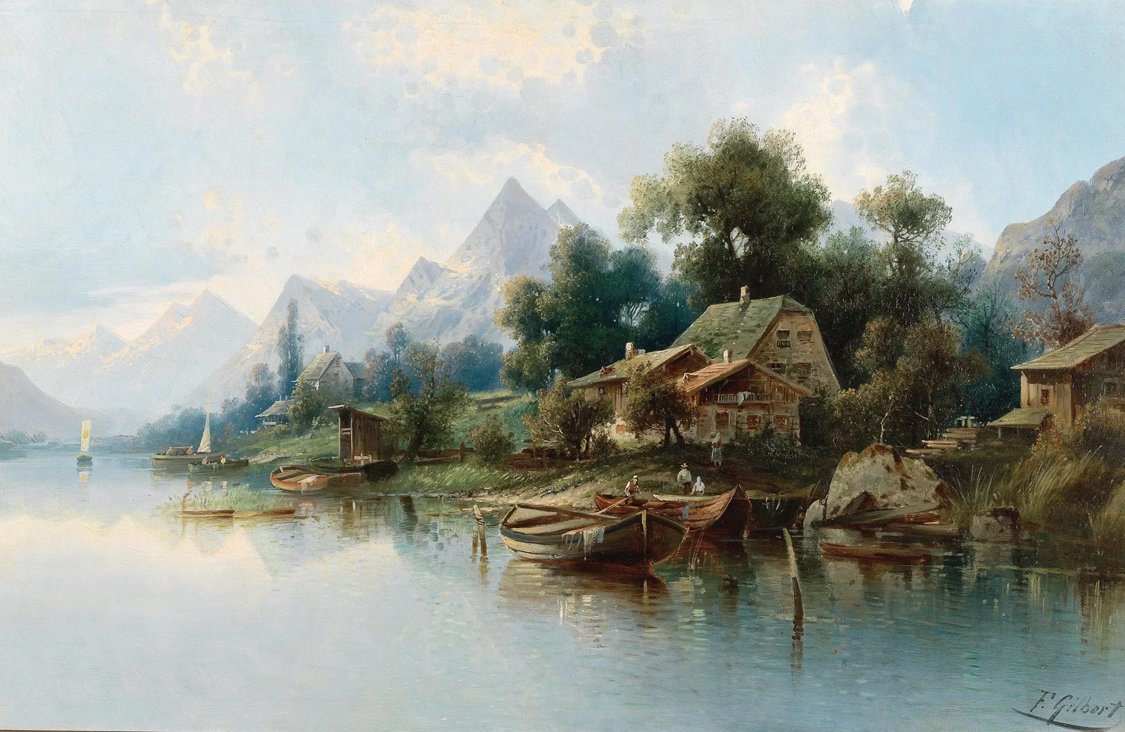 Large Mountain Lake av Karl Kaufmann