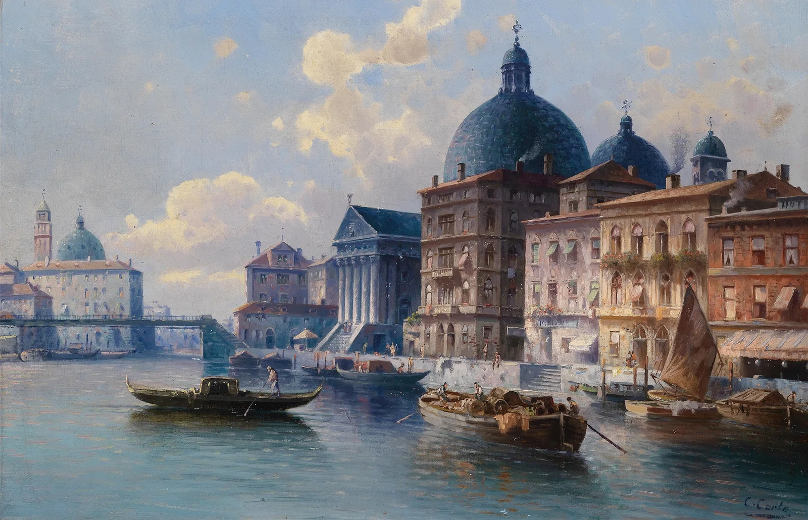 Venedig San Simeone av Karl Kaufmann