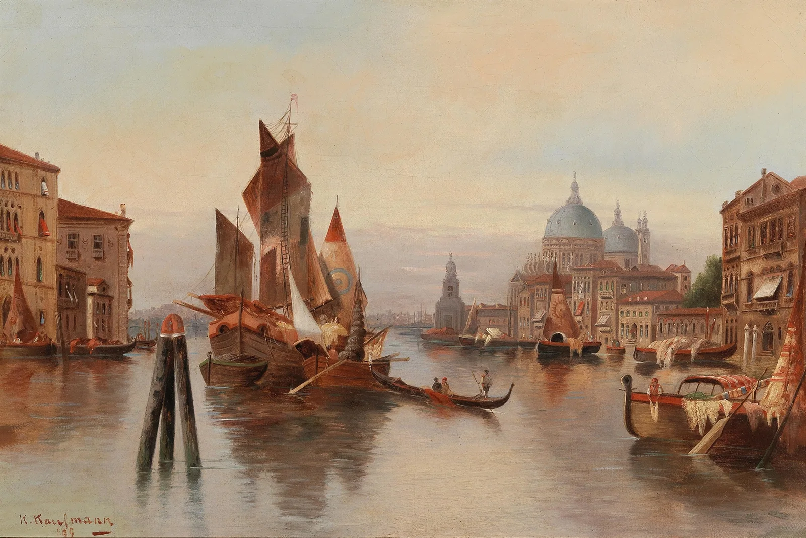 Venetian Scene, 1879 av Karl Kaufmann