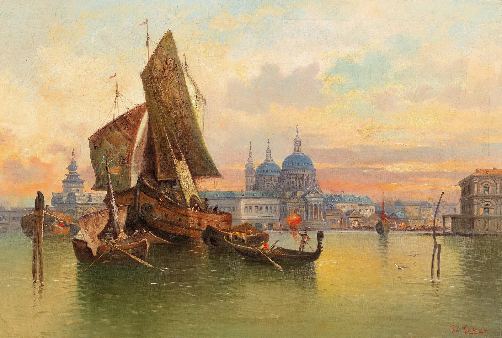 Venetian Scene – nr 1 av Karl Kaufmann