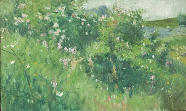 Briar-Rose Bushes Flowering on the Isle of Tjörn av Karl Nordström